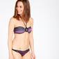 Bikini Bandeau Rayas Silver