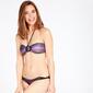 Bikini Bandeau Rayas Silver