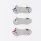 FILA Pack 3 Calcetines Cortos Gris Niño