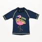 Camiseta Natación Niña Paraqua Marino Lima