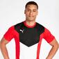 Camiseta Fútbol Puma Roja Hombre