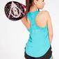 Camiseta Tenis Fila Turquesa Mujer