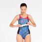 Bañador Natación Azul Negro Mujer Paraqua