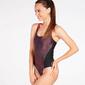 Bañador Natación Estampado Rojizo Mujer Paraqua