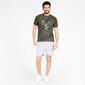 Camiseta Manga Corta Kaki Hombre Silver