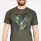 Camiseta Manga Corta Kaki Hombre Silver