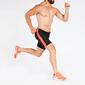 Mallas Cortas Running Negro Naranja Mujer Ipso Combi