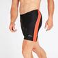 Mallas Cortas Running Negro Naranja Mujer Ipso Combi
