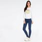 Camiseta Manga Larga Up Stamps Blanca