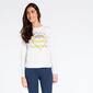 Camiseta Manga Larga Up Stamps Blanca