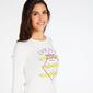 Camiseta Manga Larga Up Stamps Blanca