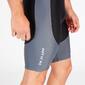 Culotte Corto Tirantes Negro Hombre Mitical Plata