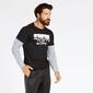 Camiseta doble manga Negra Silver