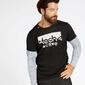 Camiseta doble manga Negra Silver