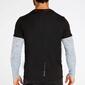 Camiseta doble manga Negra Silver