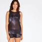 Camiseta Tirantes Negra Mujer Silver Avance