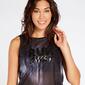 Camiseta Tirantes Negra Mujer Silver Avance