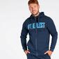 Sudadera Cremallera Marino Negro Up Basic