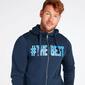 Sudadera Cremallera Marino Negro Up Basic