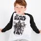 Camiseta Star Wars Blanca Negra Niño (10-16)