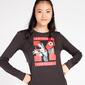 Camiseta Minnie Gris Mujer