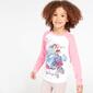 Camiseta Bella Blanca Fucsia Niña (2-8)