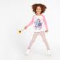Camiseta Bella Blanca Fucsia Niña (2-8)
