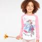 Camiseta Bella Blanca Fucsia Niña (2-8)