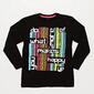 Camiseta Manga Larga Negra Junior Up Stamps