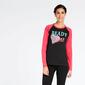 Camiseta Manga Larga Rosa Up Stamps