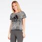 Camiseta Crop adidas Gris