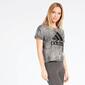 Camiseta Crop adidas Gris