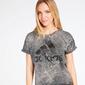 Camiseta Crop adidas Gris
