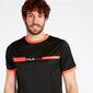 Camiseta Tenis Fila Training Negra