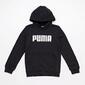 Sudadera Capucha Puma Negra Jr
