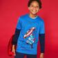 Camiseta Manga Larga Capitán América Junior