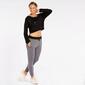 Camiseta Crop Manga Larga Silver New Evolution