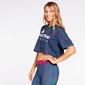 Camiseta Crop Silver Reactive