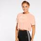 Camiseta Crop Silver Velour