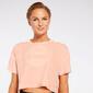 Camiseta Crop Silver Velour