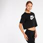 Camiseta Crop Nike - Negro - Camiseta Mujer Camiseta Crop Nike - Negro - Camiseta Mujer