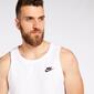 Nike Club Tank - Blanco - Camiseta Tirantes Hombre 