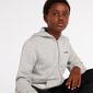 adidas Linear Gris Sudadera Capucha Junior adidas Linear Gris Sudadera Capucha Junior