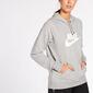 Nike Heritage Gris Sudadera Capucha Mujer Nike Heritage Gris Sudadera Capucha Mujer