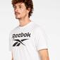 Camiseta Reebok - Blanco - Camiseta Manga Corta Hombre 
