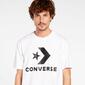Converse Star Chevron Blanco Camiseta Manga Corta Hombre 