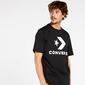 Converse Star Chevron - Negro - Camiseta Manga Corta Hombre 