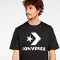 Converse Star Chevron - Negro - Camiseta Manga Corta Hombre Converse Star Chevron - Negro - Camiseta Manga Corta Hombre