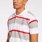 Polo Liverpool Source Lab - Branco/Cinza - Riscas Homem Polo Liverpool Source Lab - Branco/Cinza - Riscas Homem