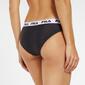 Braguita Fila Negra - Parte Abajo Bikini Braguita Fila Negra - Parte Abajo Bikini